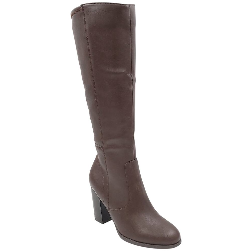 Style&Co Women Addyy Knee High Dress Riding Boot Size US 12W XWC Chocolate Brown
